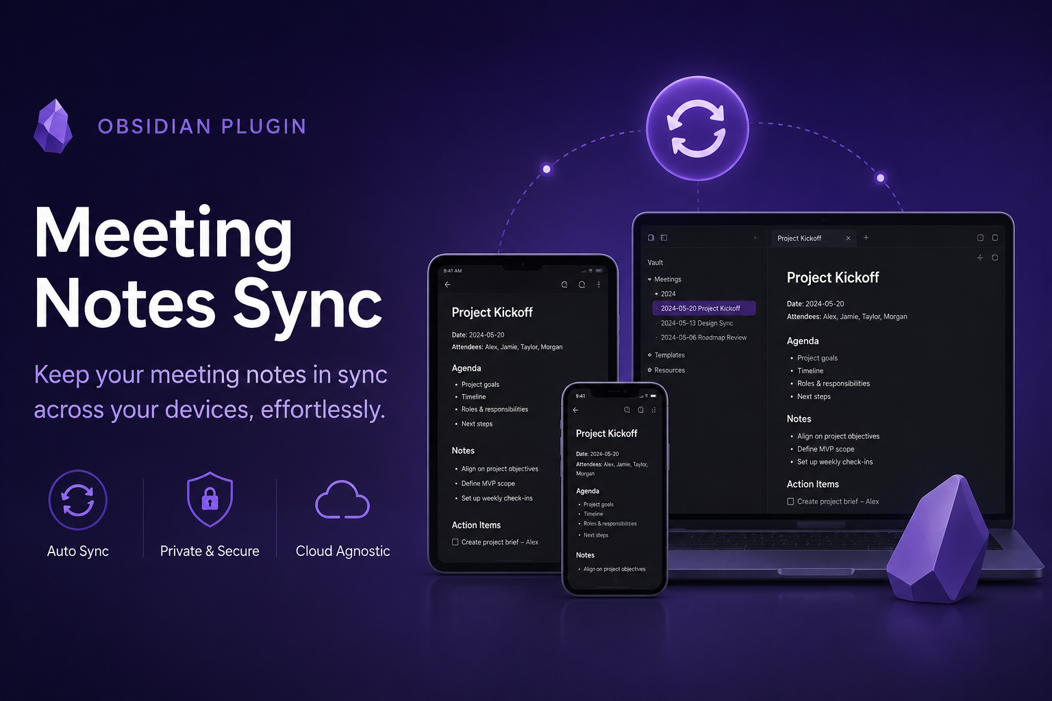 Releasing Meeting Notes Sync for Obsidian, with an agent skill