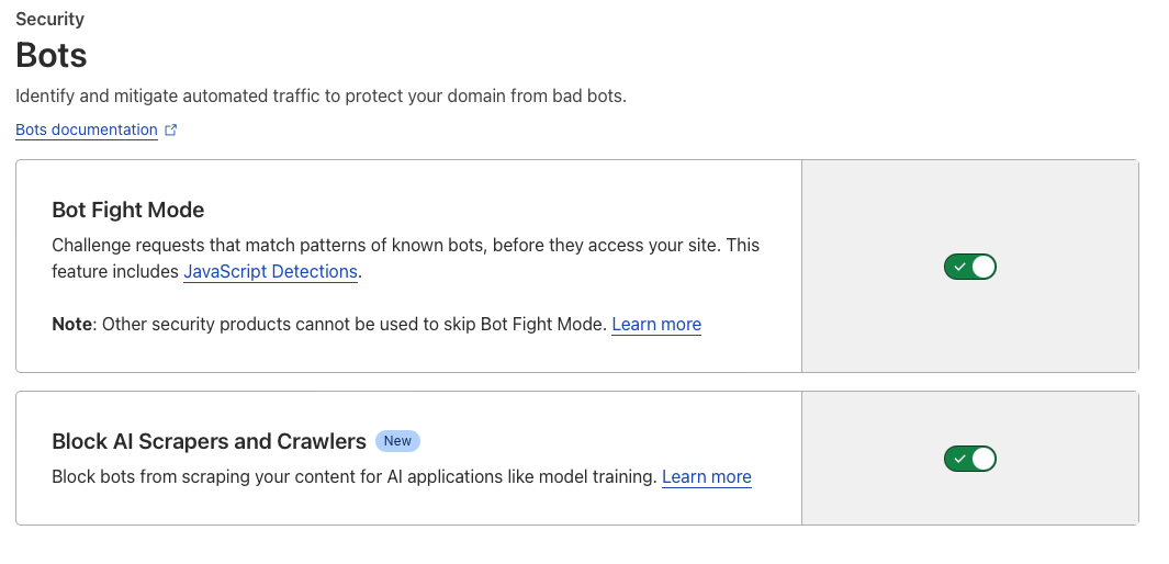 If your website uses Cloudflare, you can now easily block AI bots